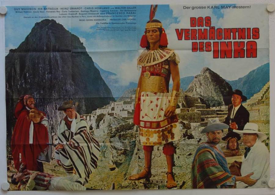 Karl May Das Vermächtnis des Inka originales deutsches A0-Filmplakat